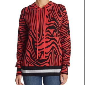 NWOT Centra Park West Tiger Print Hoodie